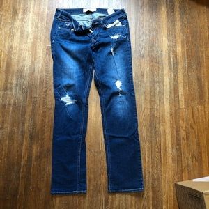 Hollister destroyed jeans straight cut size 11R
